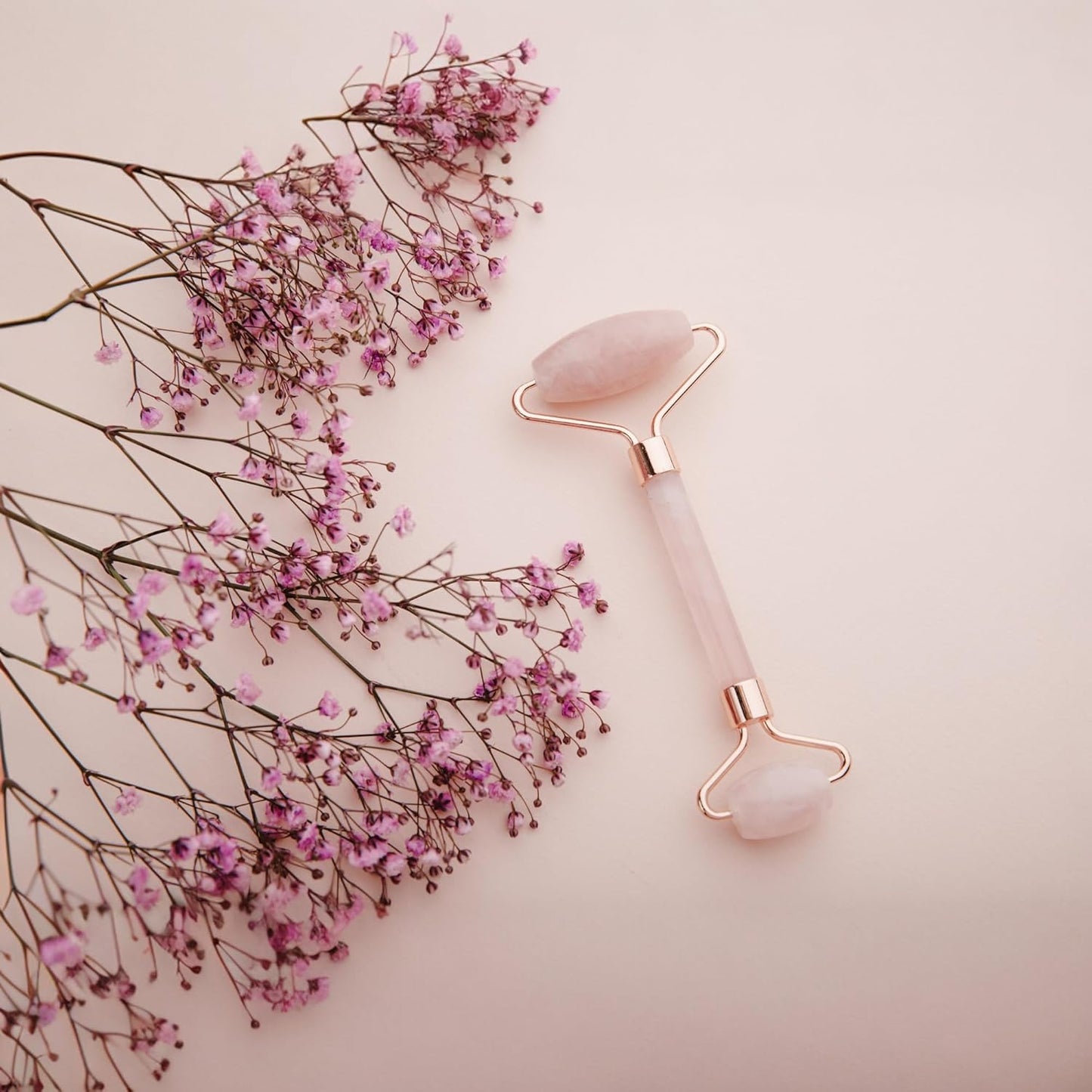 Dluxe Ave.  Face Roller Massager/ Rose Quartz