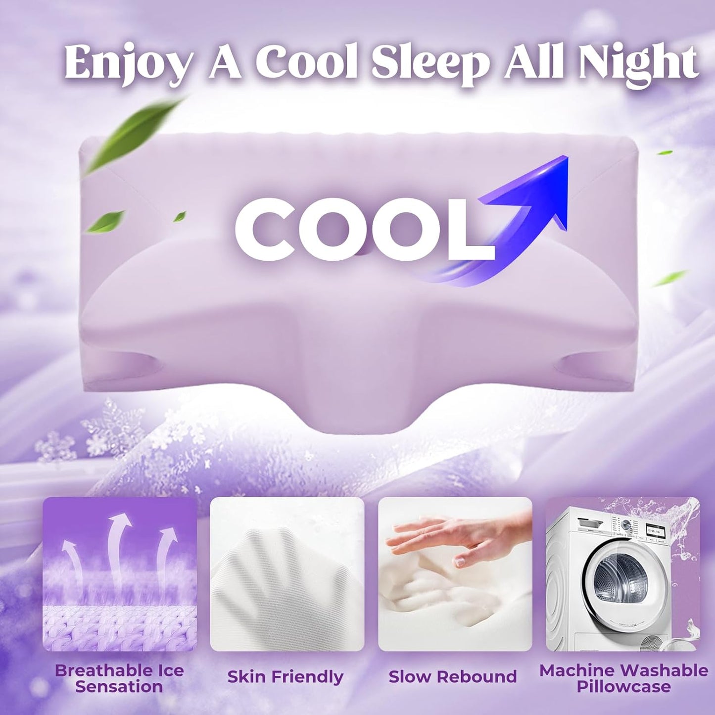 Dluxe Ave. Cervical Pillow for Neck Pain Relief