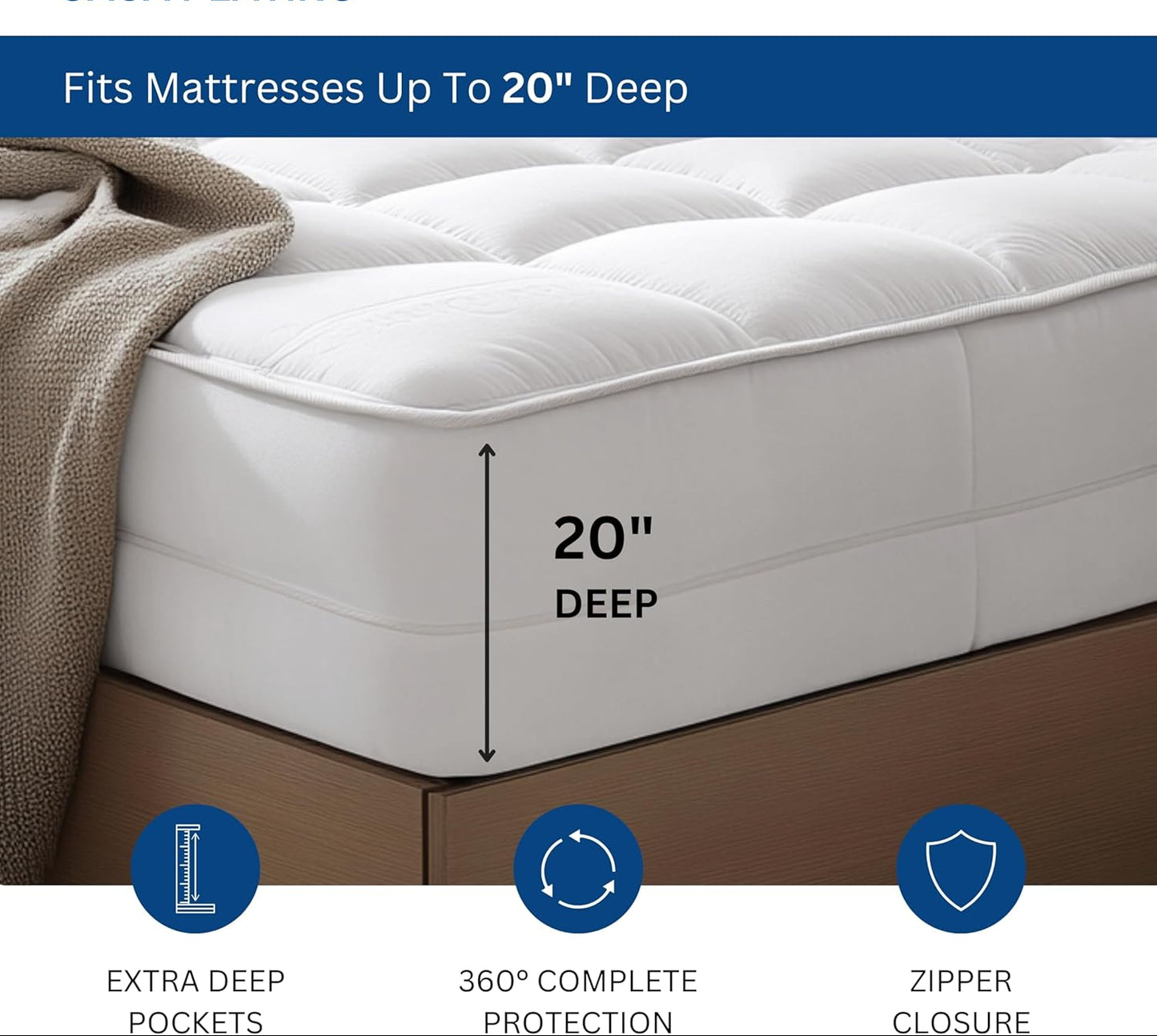 Dluxe Ave. ( TWIN ) 600 GSM Quilted Mattress, Leak-Proof