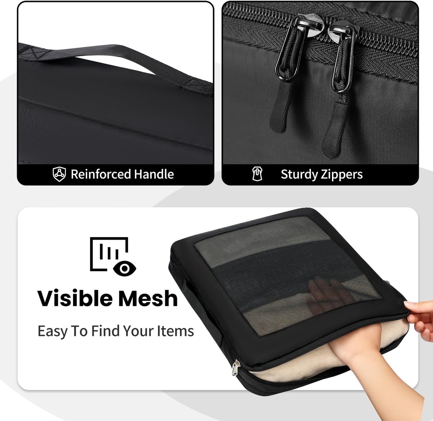 Dluxe Ave. 8 Set Durable Luggage Organizer/ Travel Essentials