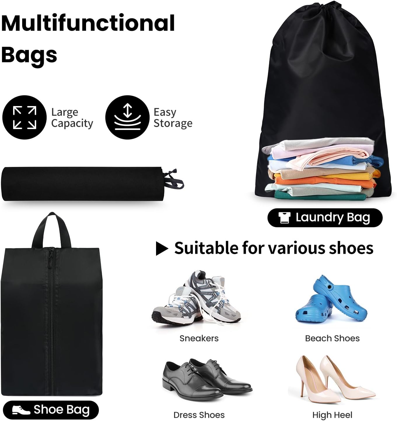 Dluxe Ave. 8 Set Durable Luggage Organizer/ Travel Essentials