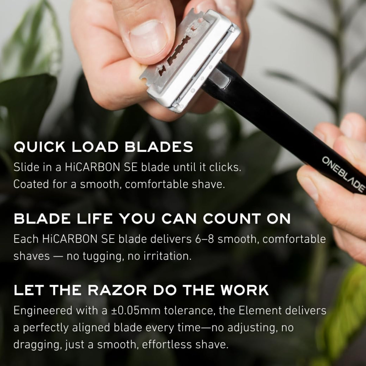 Dluxe Ave. Single-Blade Safety Razor/ Classic/  Black Aluminum