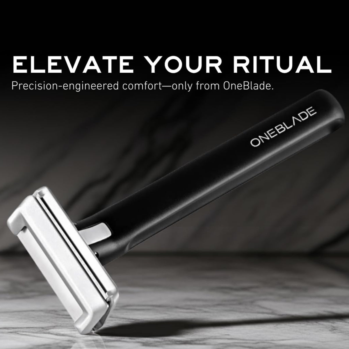 Dluxe Ave. Single-Blade Safety Razor/ Classic/  Black Aluminum