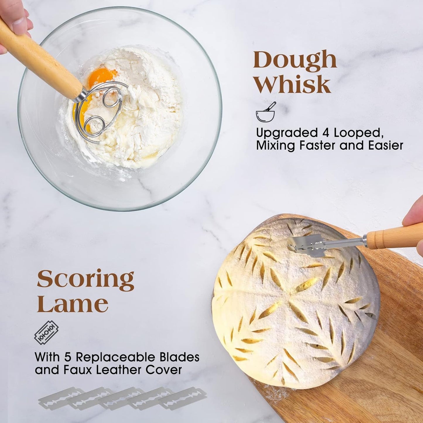 Dluxe Ave. Sourdough Starter Kit Sourdough Bread Baking Supplies