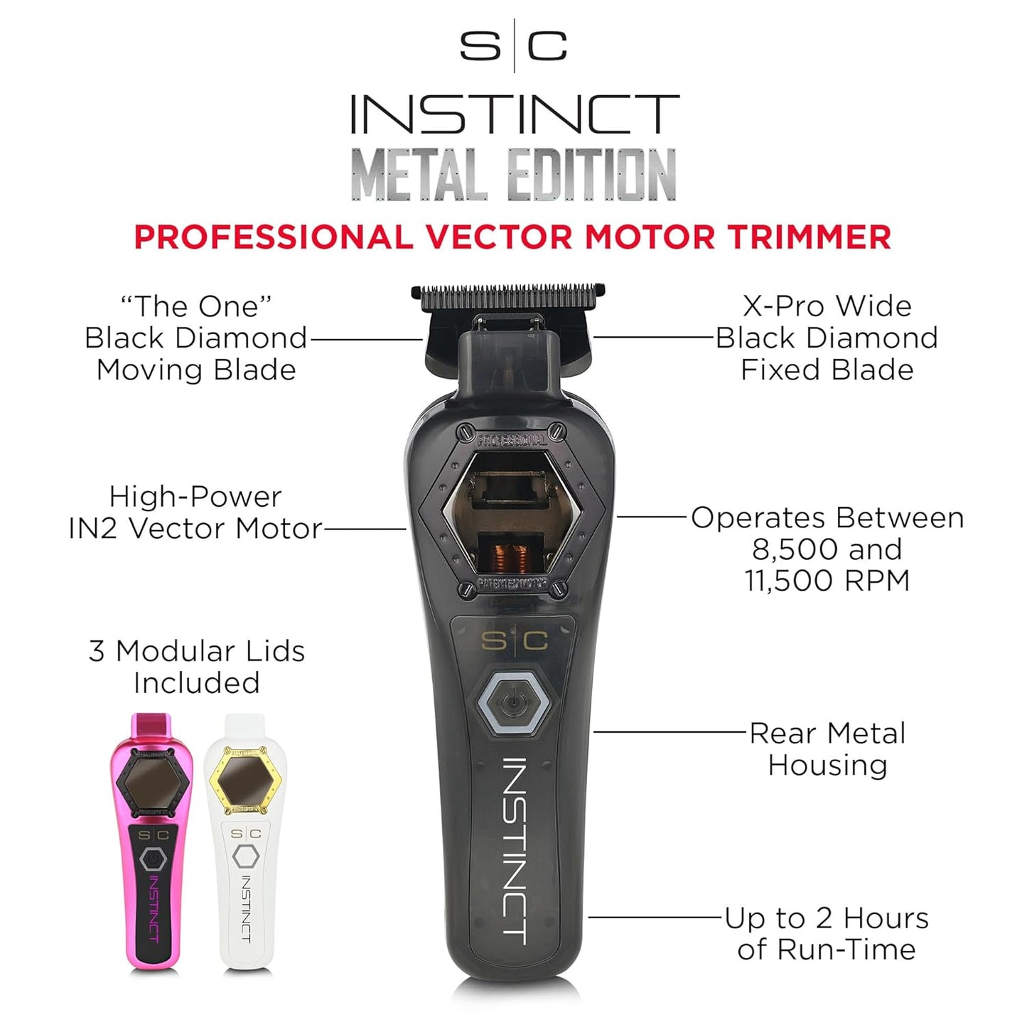Dluxe Ave. Metal Edition Hair Trimmer/ Professional Cordless