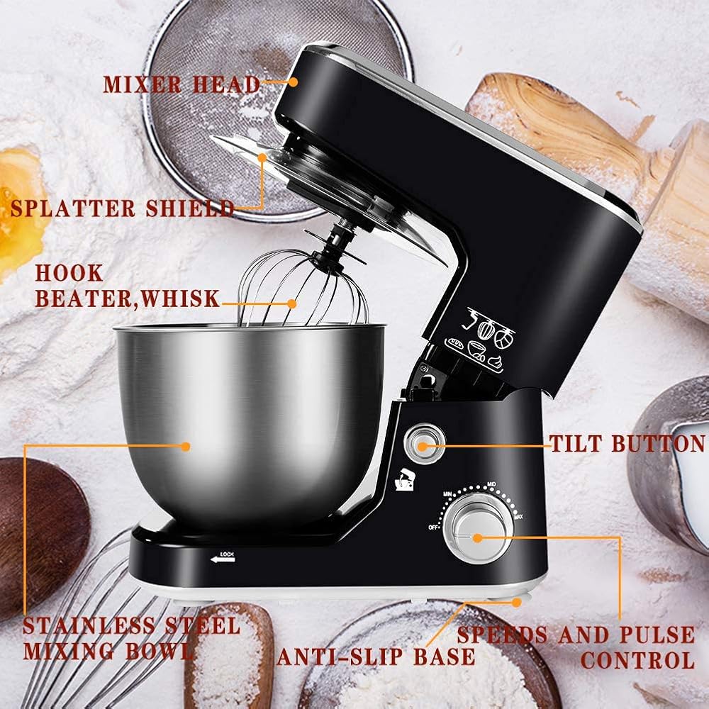 Out of Stock/ Dluxe Ave. 5-QT Kitchen Electric Mixer(Black)