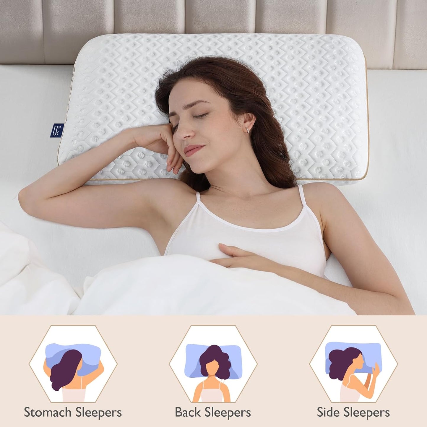 Dluxe Ave. ( KING) Memory Foam Pillow, { MEDIUM FIRM } Luxury Hotel Quality