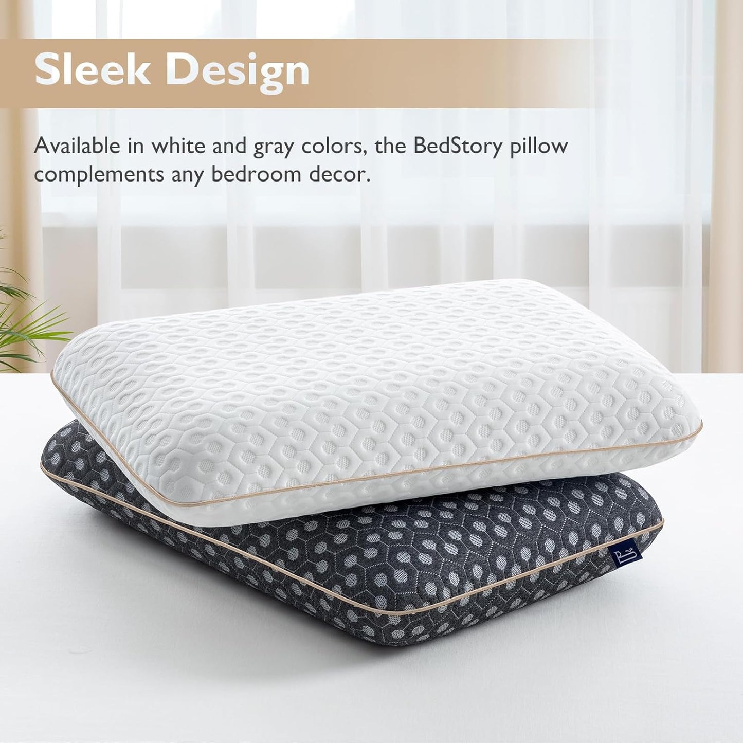 Dluxe Ave. ( KING) Memory Foam Pillow, { MEDIUM FIRM } Luxury Hotel Quality