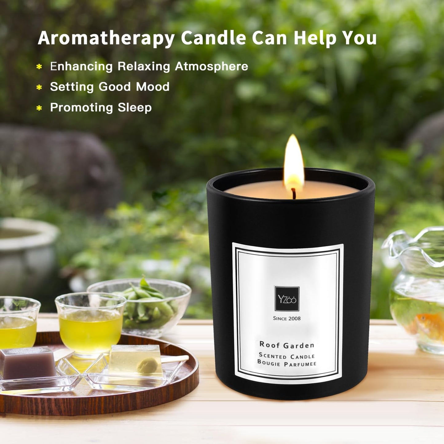 Dluxe Ave. Candle Gifts for Women Men Scented Candles for Home Decor Soy Candles Gift for Men Luxury Scented Candles Black