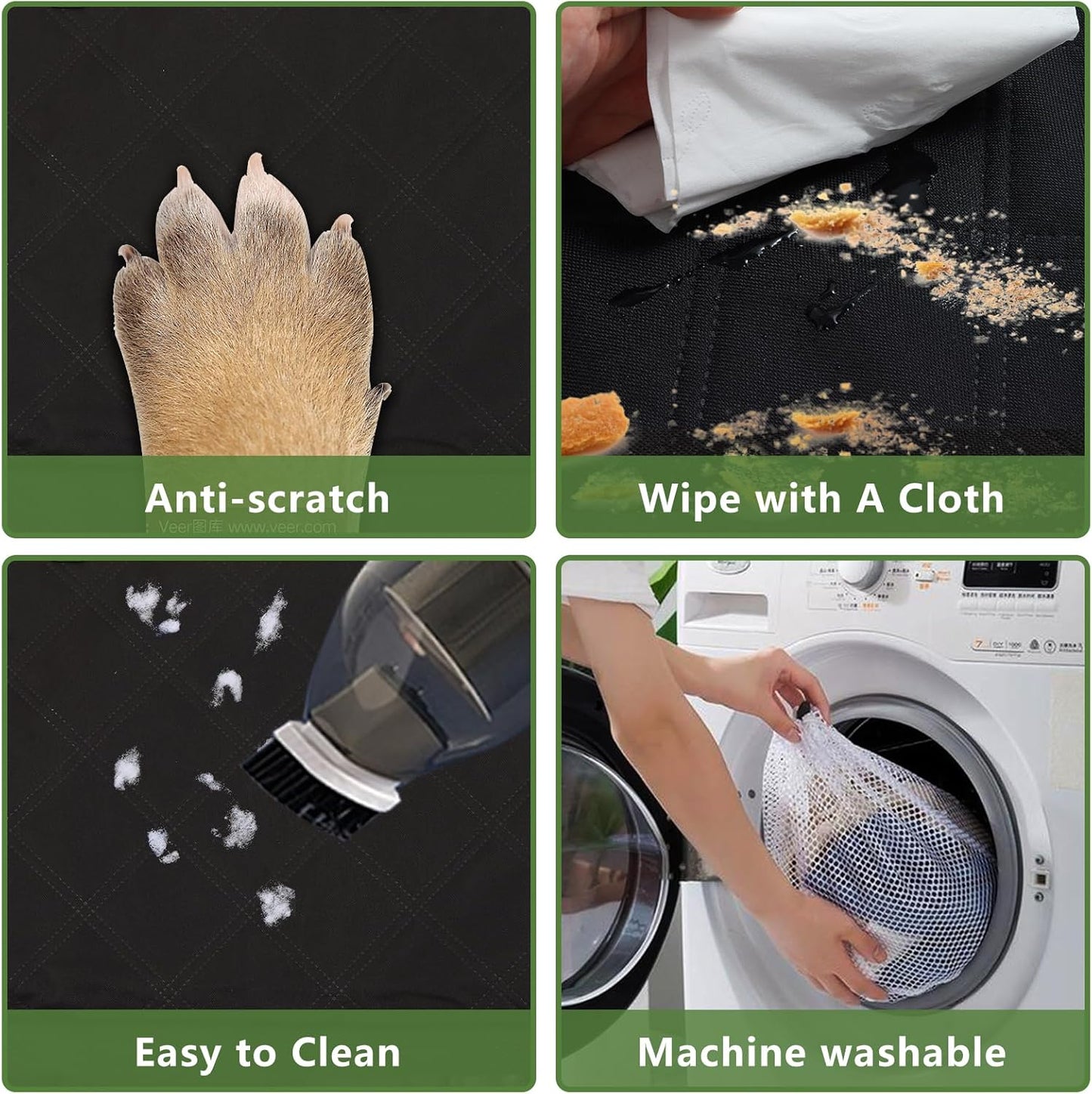 Dluxe Ave. INFURTURE Back Seat Extender for Dogs with Hard Bottom Dog Car Seat Cover Holds 460lbsSturdy Backseat Extender for Dogs Nonslip Waterproof Dog Hammock for Car Dog Car Bed for Car SUV