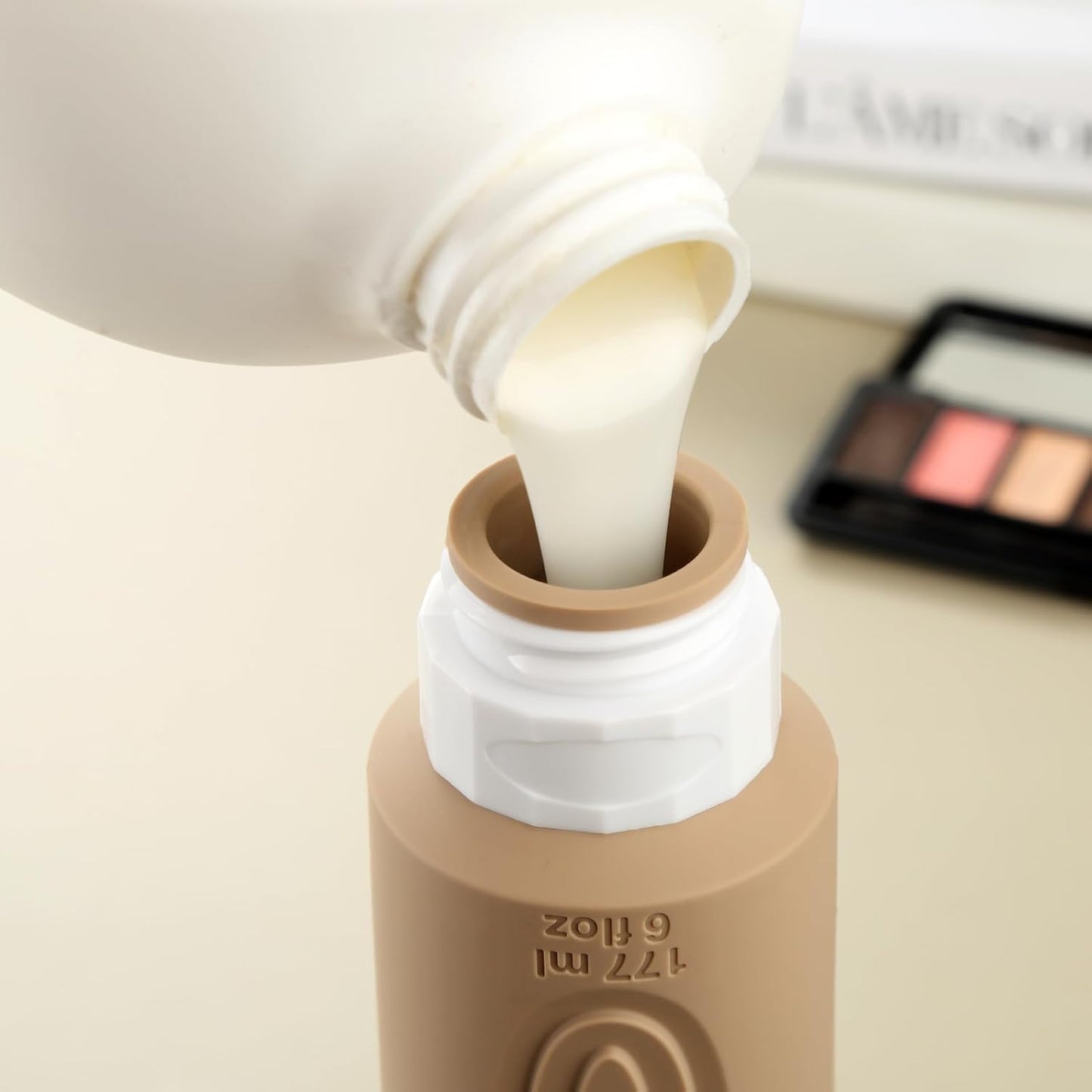 Dluxe Ave. Travel Bottles for Toiletries/ Large 6oz Oversize/ BPA Free Leak Proof/ Refillable/ 4 Pack