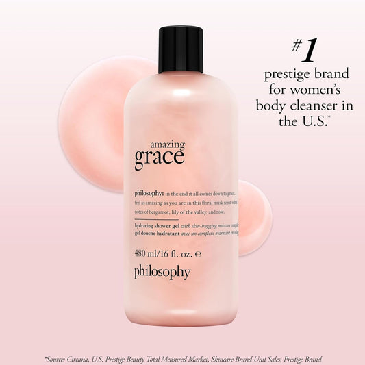Dluxe Ave. Philosophy Hydrating Shower Gel/ Amazing Grace  480ml 16Fl oz