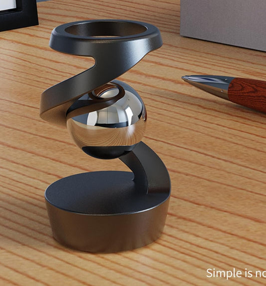 Dluxe Ave.  Kinetic Spinning Desk Desk Fidget for Office, Desk  (Silver Gold)