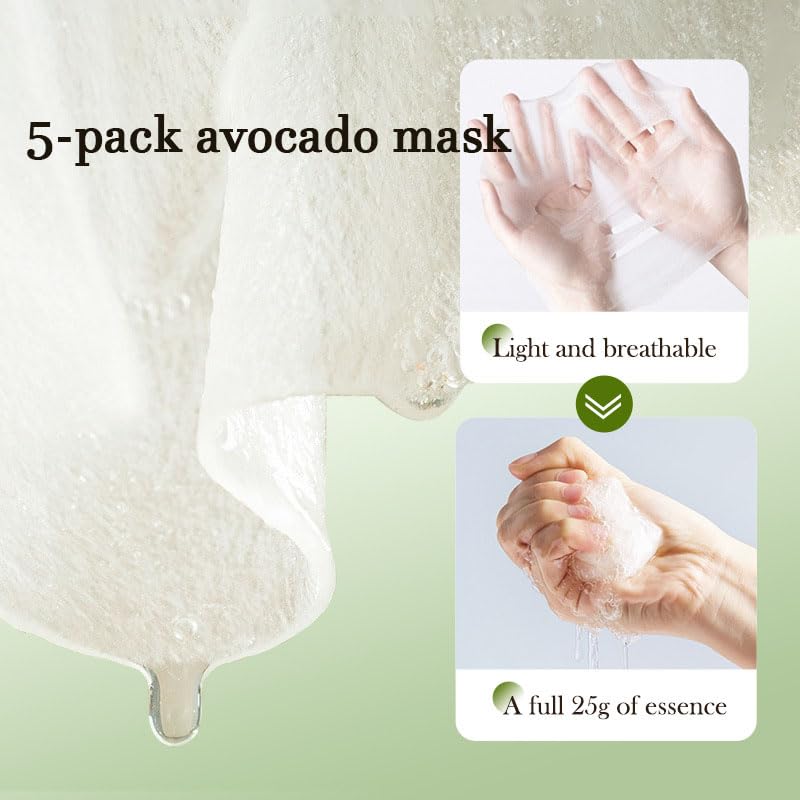 Dluxe Ave. Avocado Skin Care Set 11-In-1 Skincare Set With Facial Cleanser Men