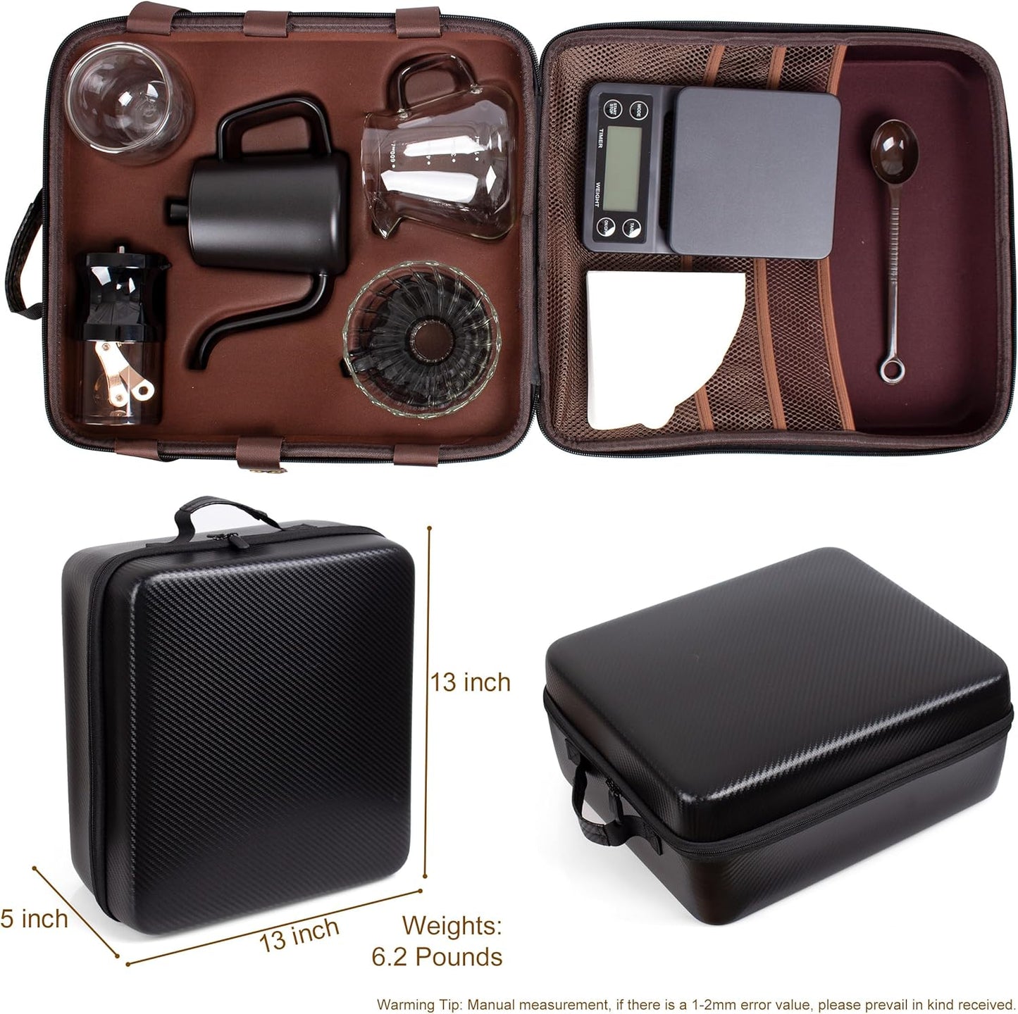 Dluxe Ave. 9-Piece Coffee Making & Serving Full Set/ Travel
