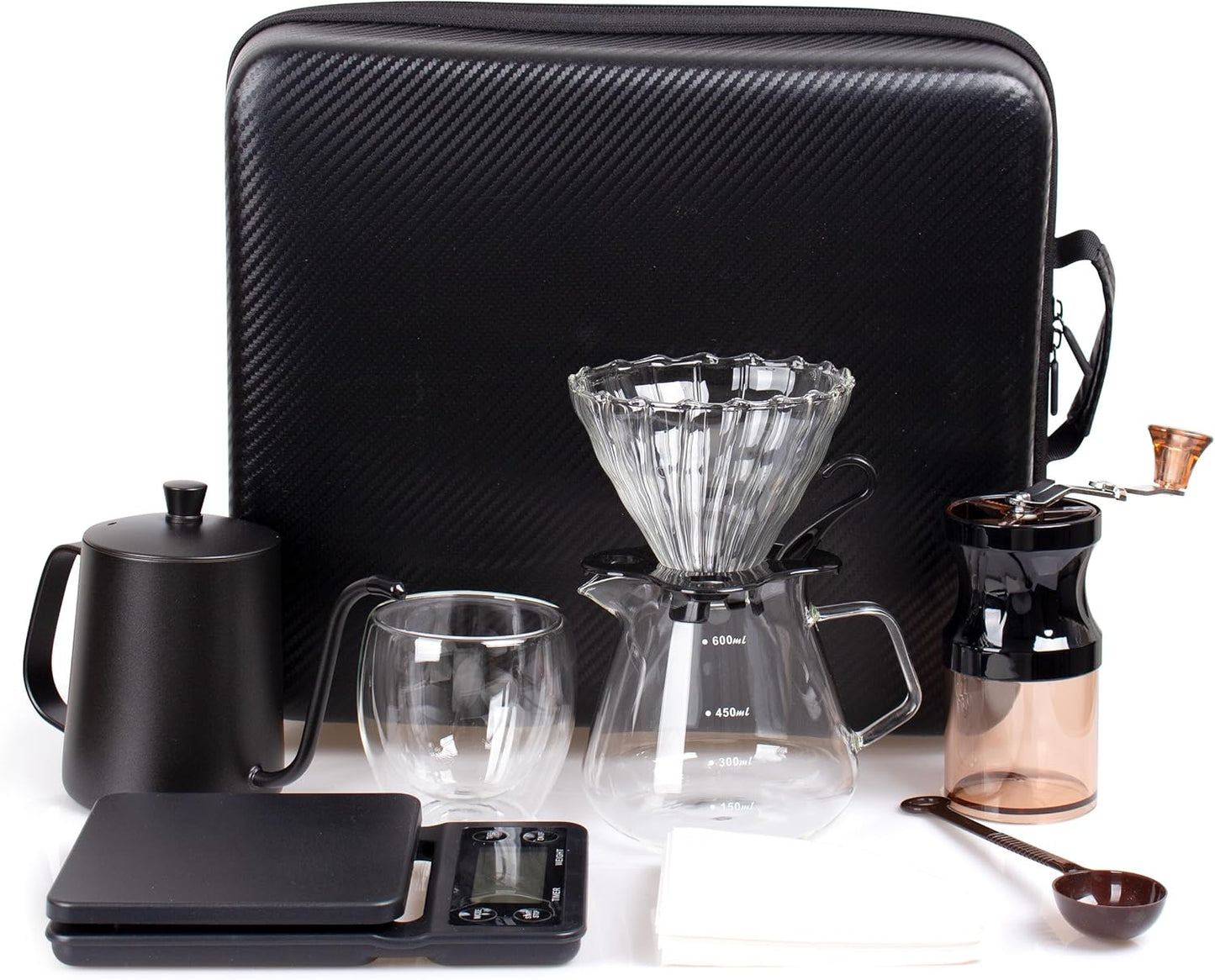 Dluxe Ave. 9-Piece Coffee Making & Serving Full Set/ Travel