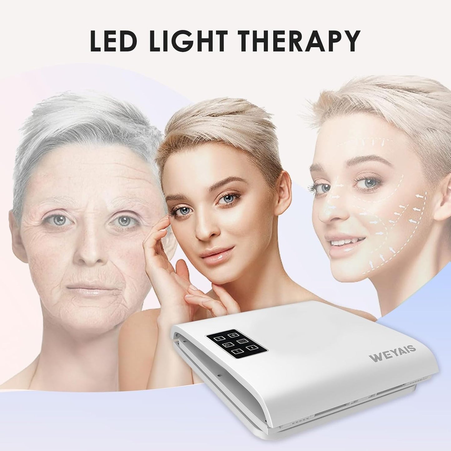 Dluxe Ave. Red-Light-Therapy Red Light Therapy for Face/ 7 Colors
