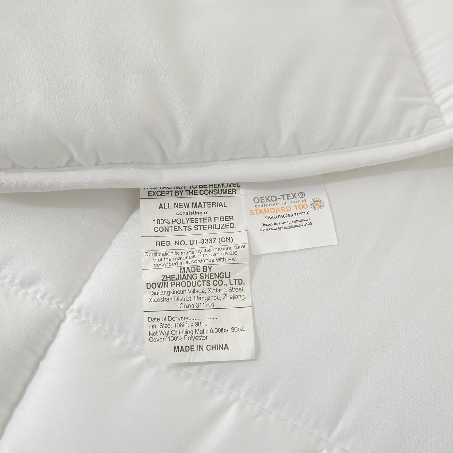 Dluxe Ave. ( QUEEN ) Down Alternative Comforter Duvet Inserts, All Season Ultra Soft Double Brushed Microfiber Shell Classic Box Stitched, with 8 Corner Tabs/ White