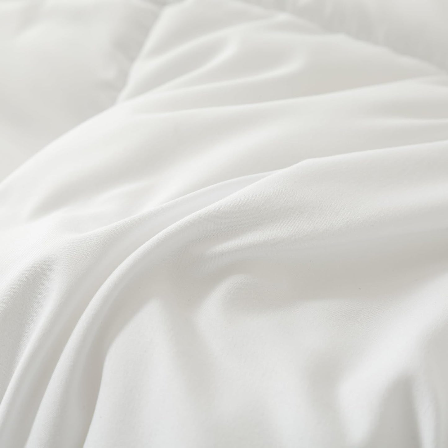 Dluxe Ave. ( QUEEN ) Down Alternative Comforter Duvet Inserts, All Season Ultra Soft Double Brushed Microfiber Shell Classic Box Stitched, with 8 Corner Tabs/ White
