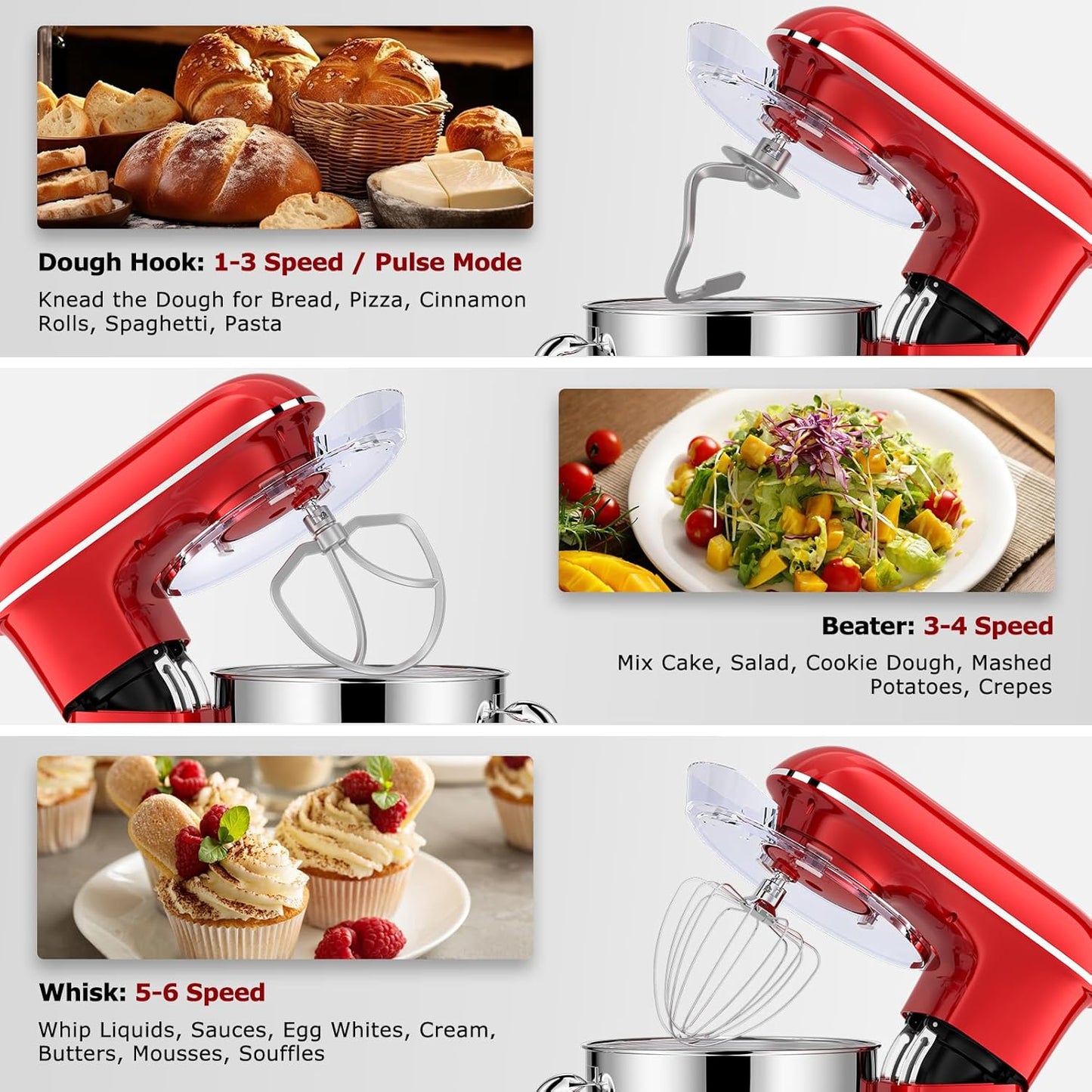 Dluxe Ave. 8.5Qt Electric Stand Mixer,