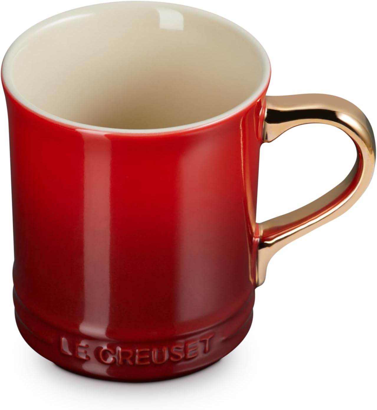 Dluxe Ave. ( Limited Edition) Vancouver Mug with Gold Metallic Handle 14 oz. Cerise