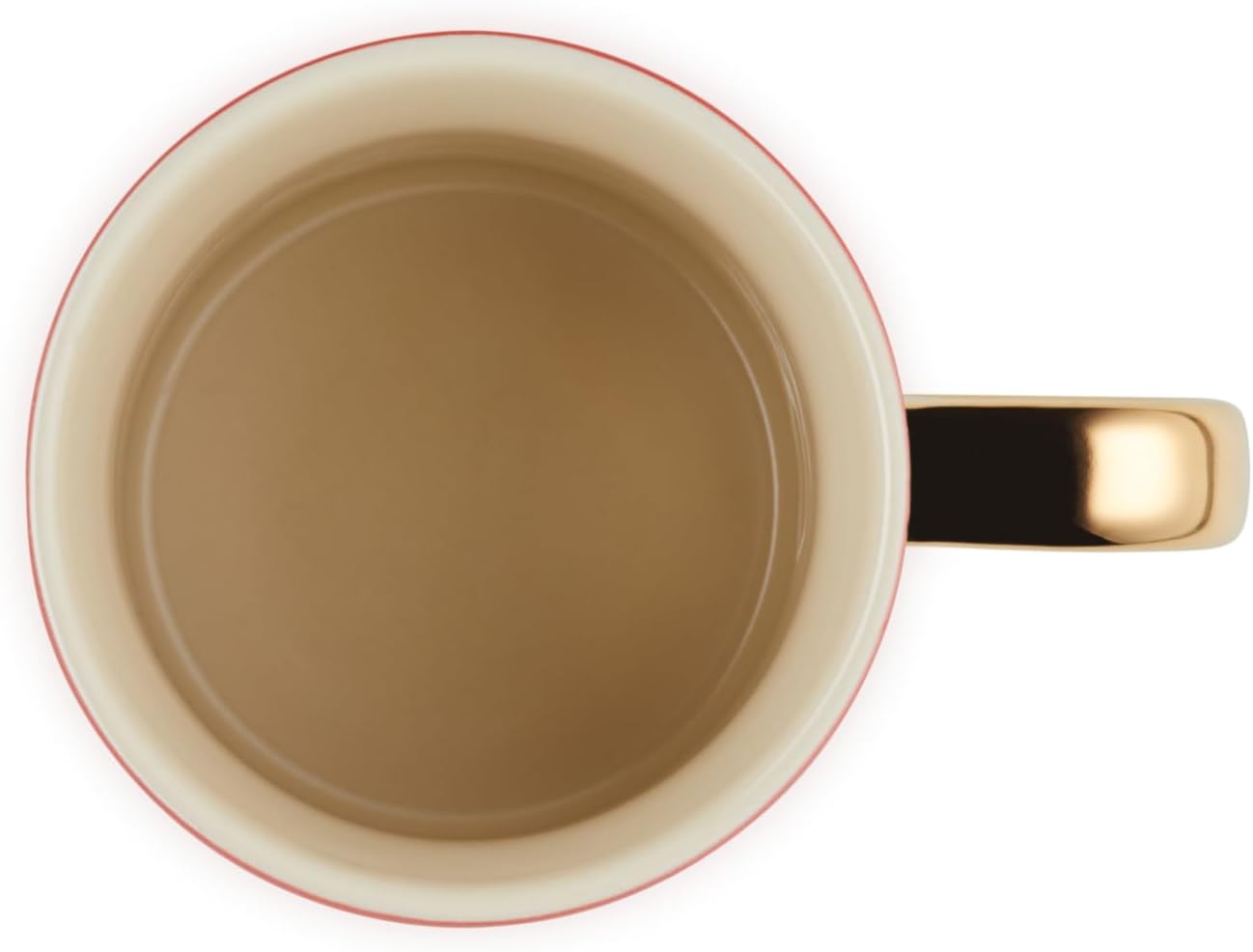Dluxe Ave. ( Limited Edition) Vancouver Mug with Gold Metallic Handle 14 oz. Cerise