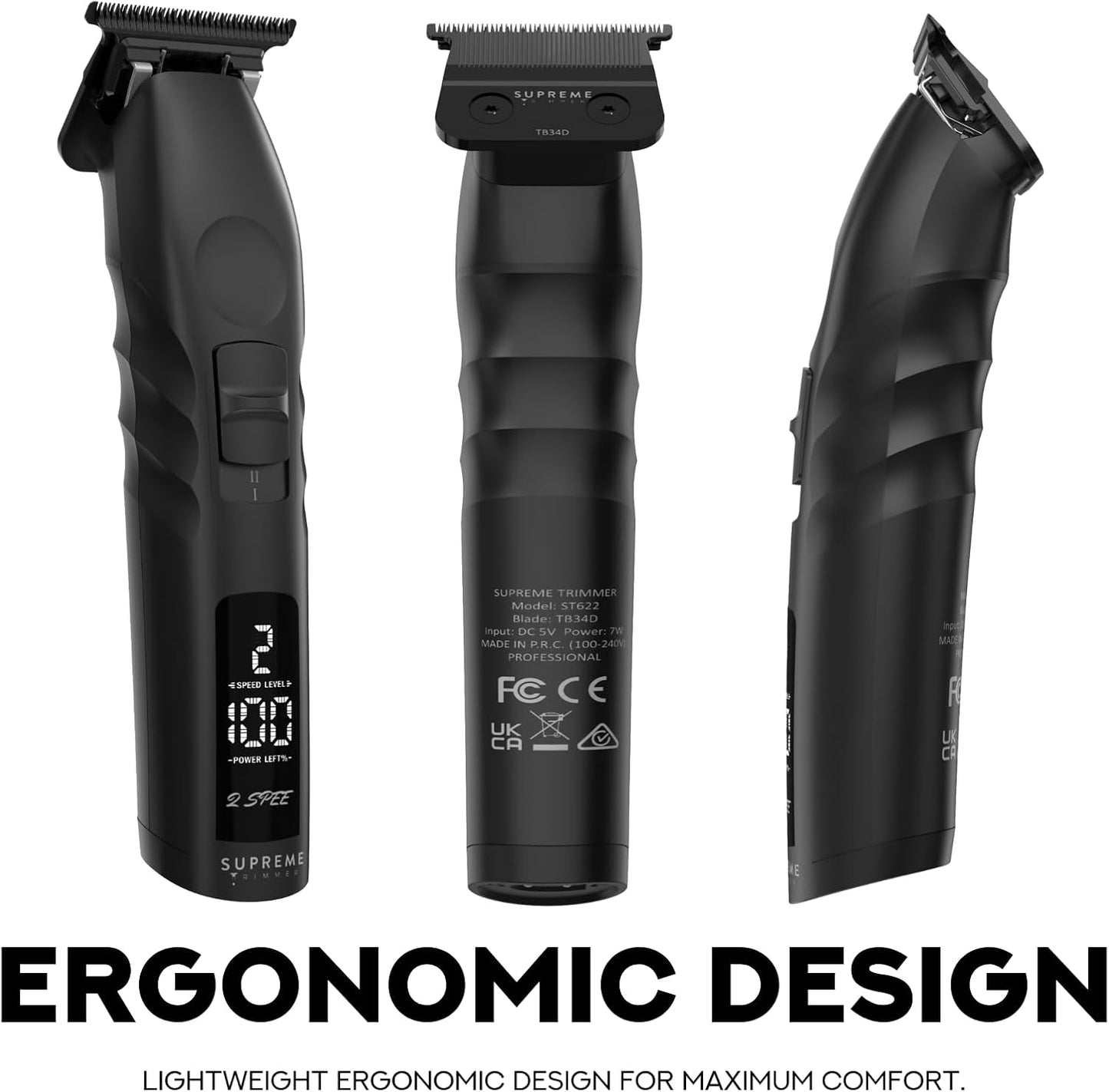 Dluxe Ave.  Supreme Trimmer/ 2 Speed/ Black