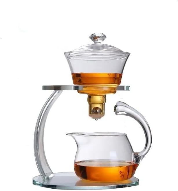 Dluxe Ave. Glass Teapot Set/ (Clear)