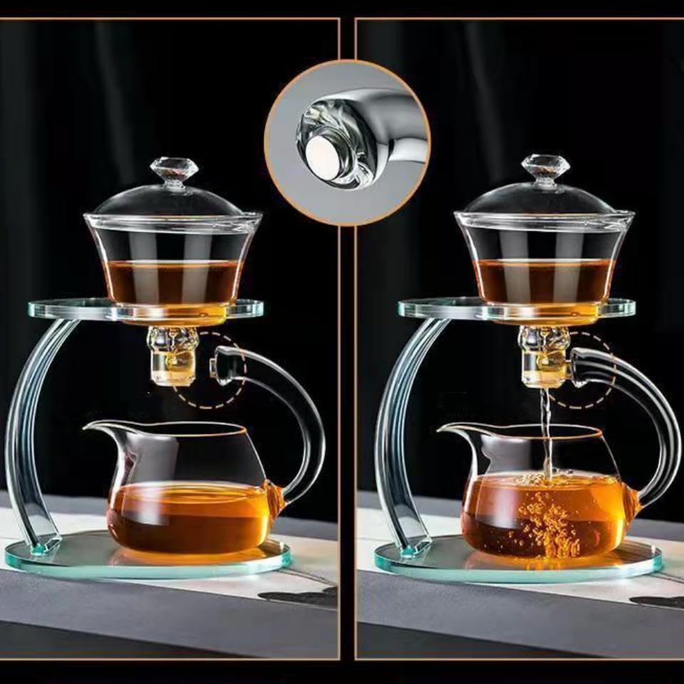 Dluxe Ave. Glass Teapot Set/ (Clear)
