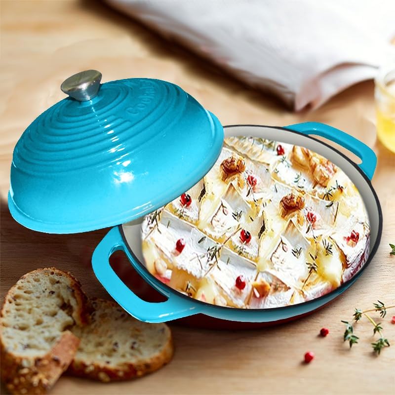 Dluxe Ave. Cast Iron Enameled Bread Pan/ 11"Dutch Oven