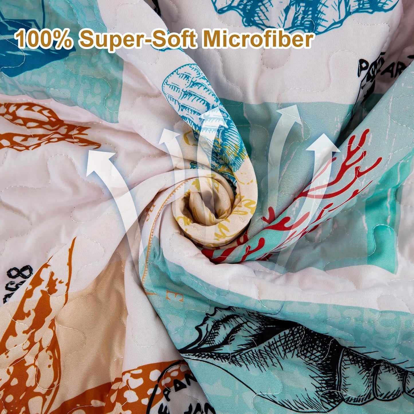 Dluxe Ave. ( KING ) 3 Pcs Quilt and Bedding Set, for All Season