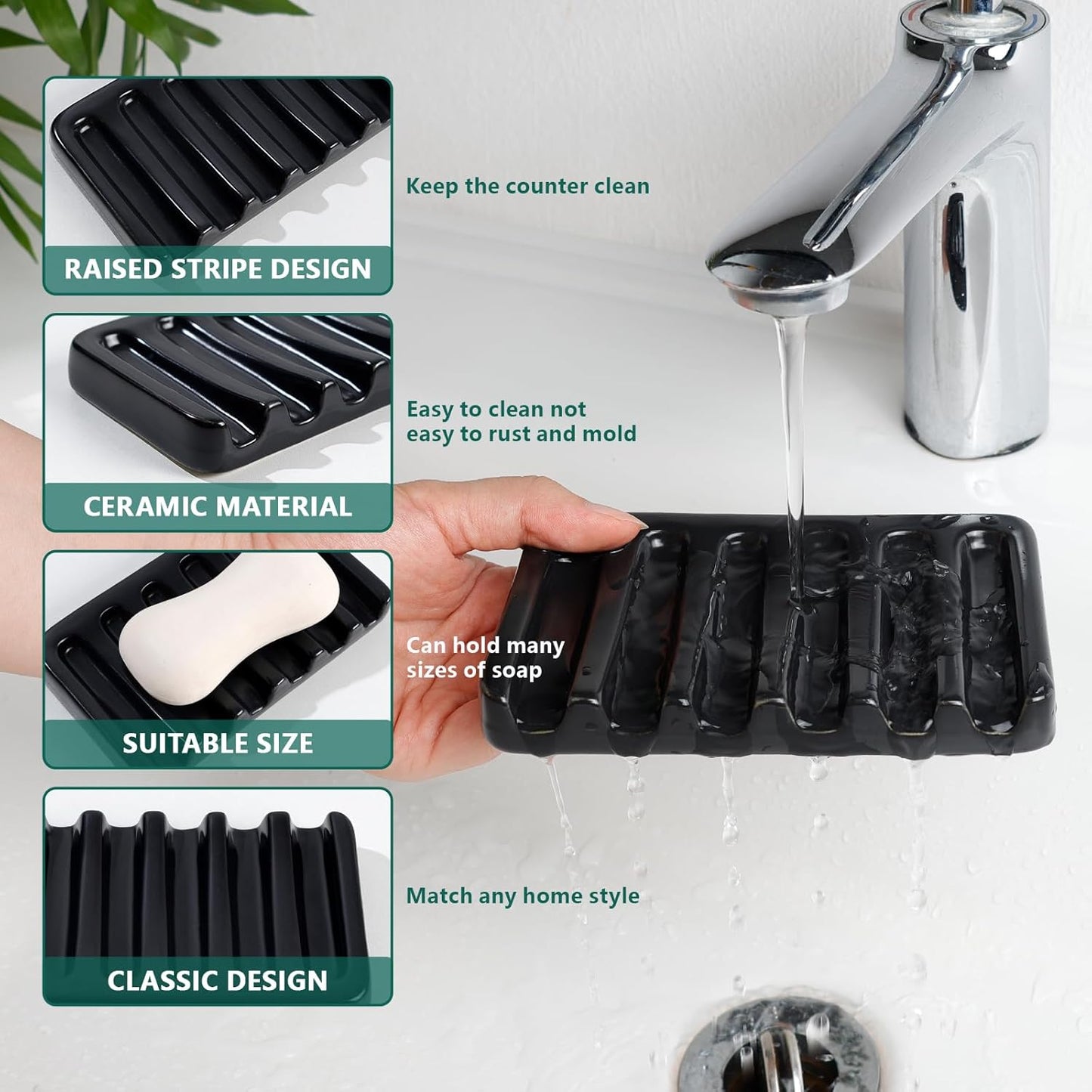 Dluxe Ave. Bosilun Life Ceramic Bathroom Accessories Set