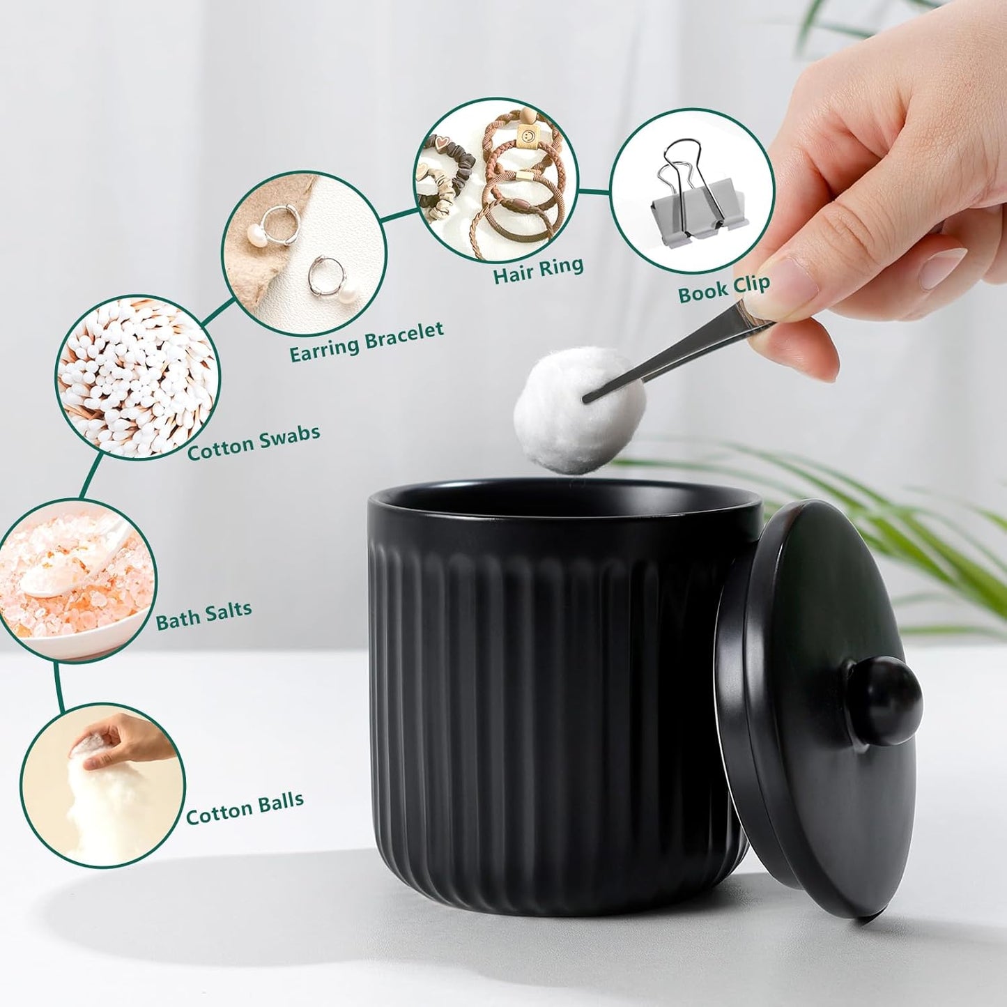 Dluxe Ave. Bosilun Life Ceramic Bathroom Accessories Set