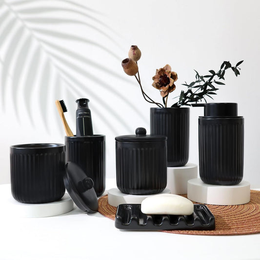 Dluxe Ave. Bosilun Life Ceramic Bathroom Accessories Set