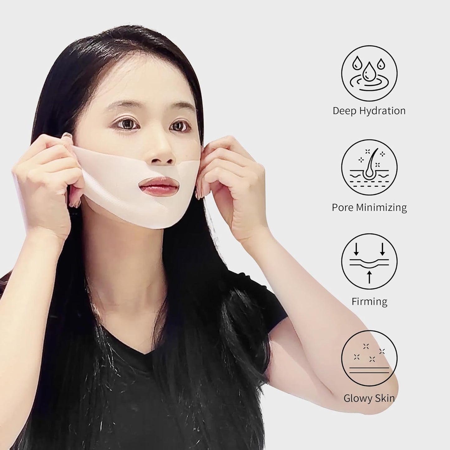 Dluxe Ave. POUQUR 5PCS Bio-Collagen Real Deep Mask Hydrating Overnight Hydrogel Mask
