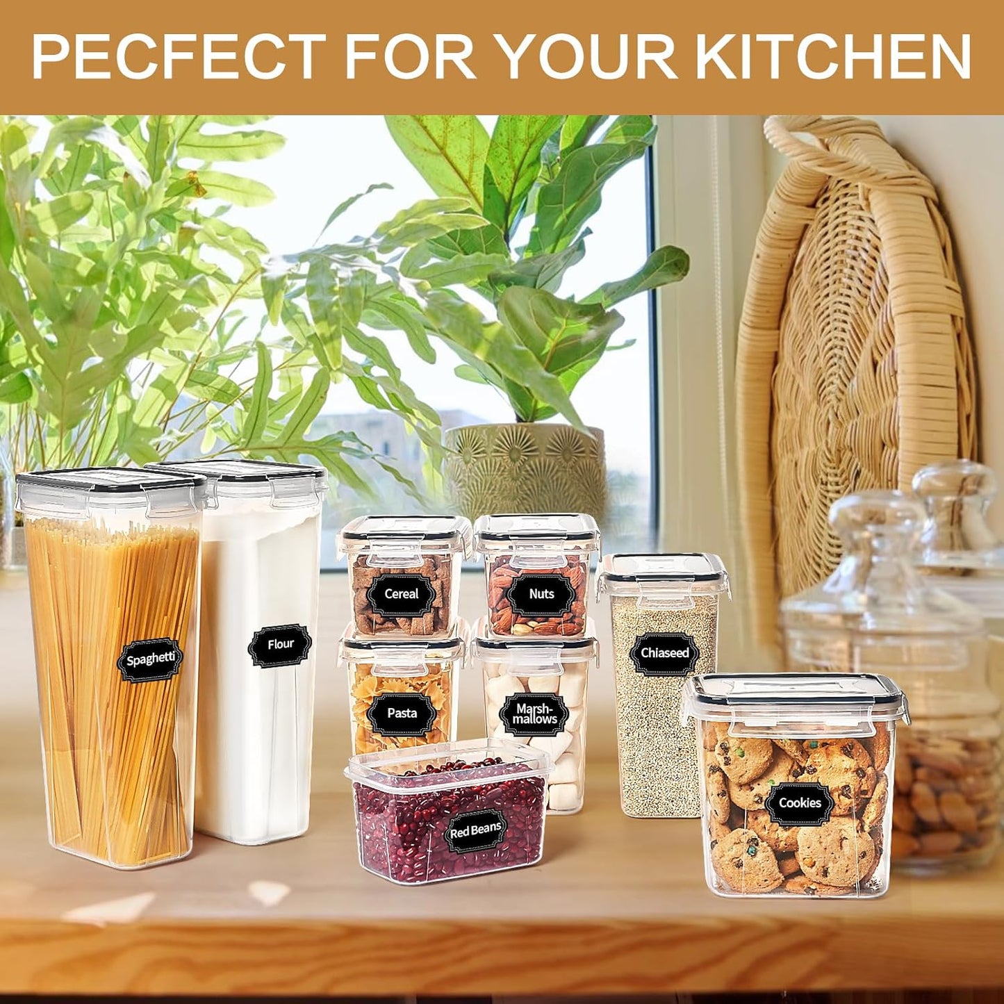 Dluxe Ave. 32 PCS Airtight Food Storage Containers with Lids