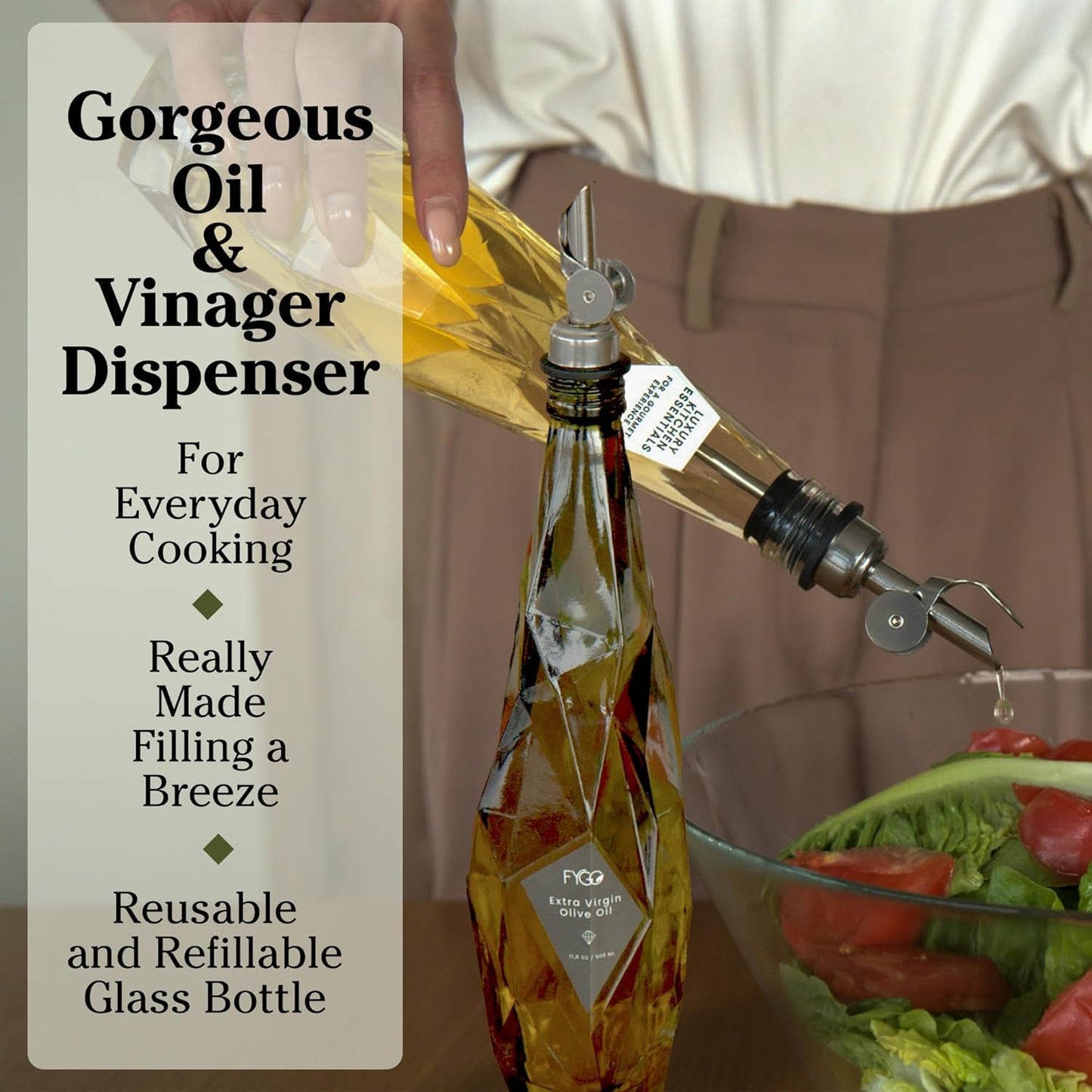 Dluxe Ave.  Olive Oil Bottle Dispenser