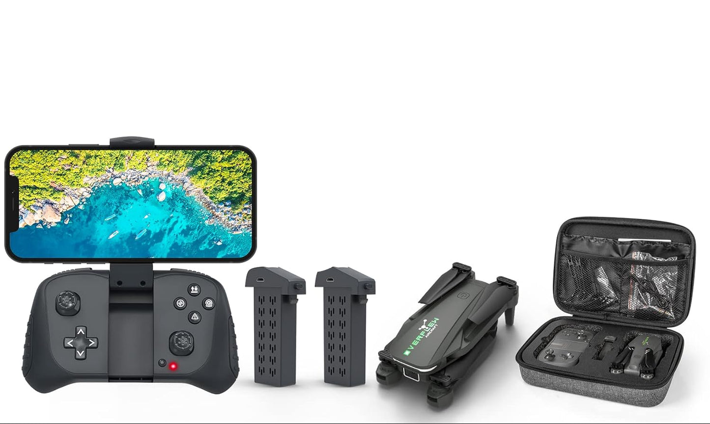 Dluxe Ave. Drone with 1080P Camera for Beginners and Kids/ Foldable Remote Control Quadcopter
