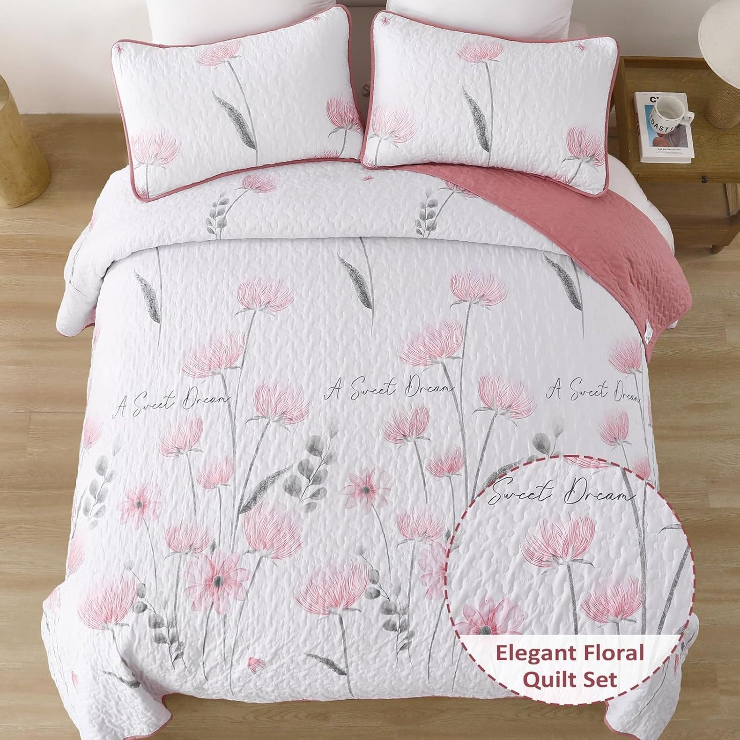 Dluxe Ave. (KING) 3 Piece Bedding Set/ All Season (90"x104")