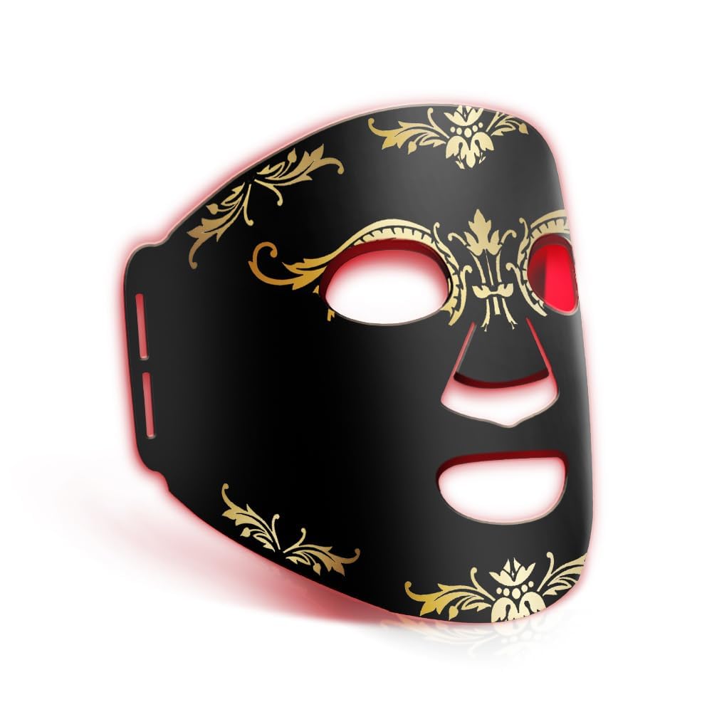 Dluxe Ave. FDA red light therapy mask LED mask light therapy 660nm and 850nm combination wavelength wireless LED light therapy mask portable red light therapy for face