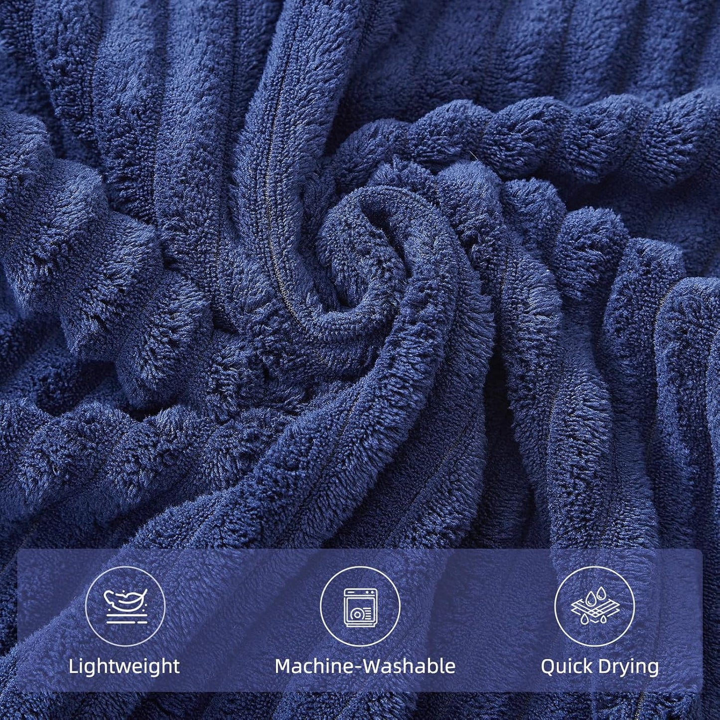 Dluxe Ave. NALIVO Extra Large Bath Towel Set of 6 (40"x80")Oversized Bath Towels