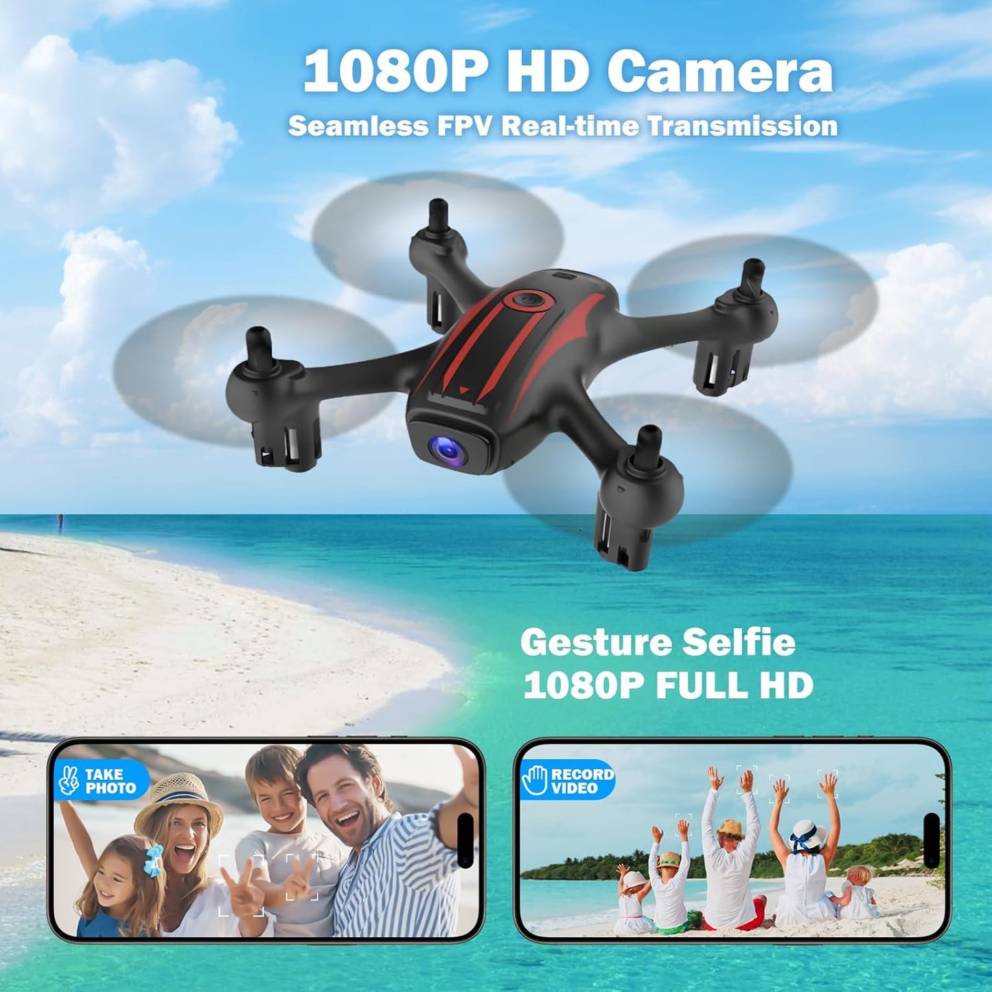 Dluxe Ave. Drones for Kids 8-12 Drone with Camera 1080P & Adults