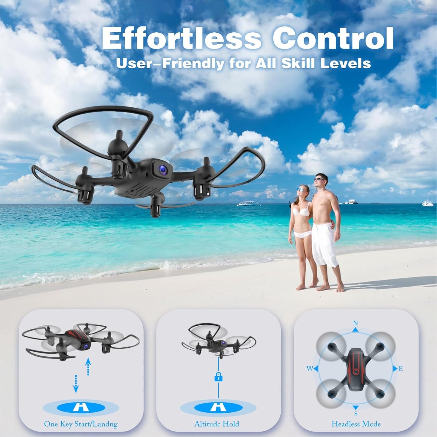 Dluxe Ave. Drones for Kids 8-12 Drone with Camera 1080P & Adults