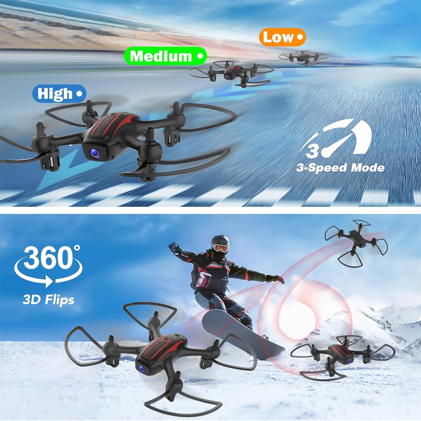 Dluxe Ave. Drones for Kids 8-12 Drone with Camera 1080P & Adults