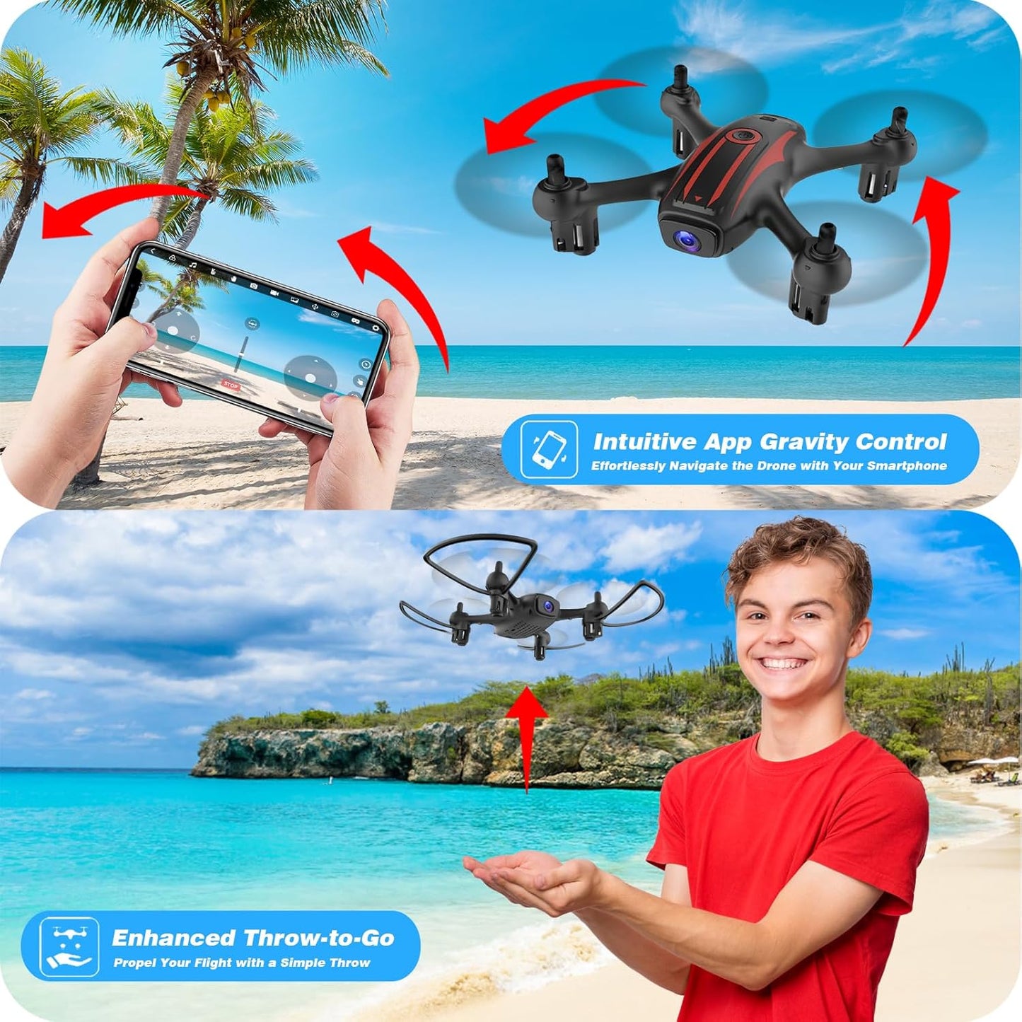 Dluxe Ave. Drones for Kids 8-12 Drone with Camera 1080P & Adults