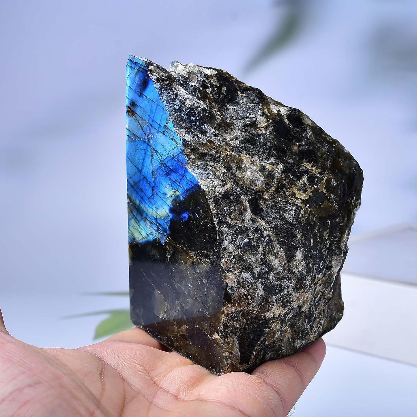 Dluxe Ave. Blue Heavy Duty Crystal Stone/ Book Holders/ Small/ 1 Pair 2-3 Lbs