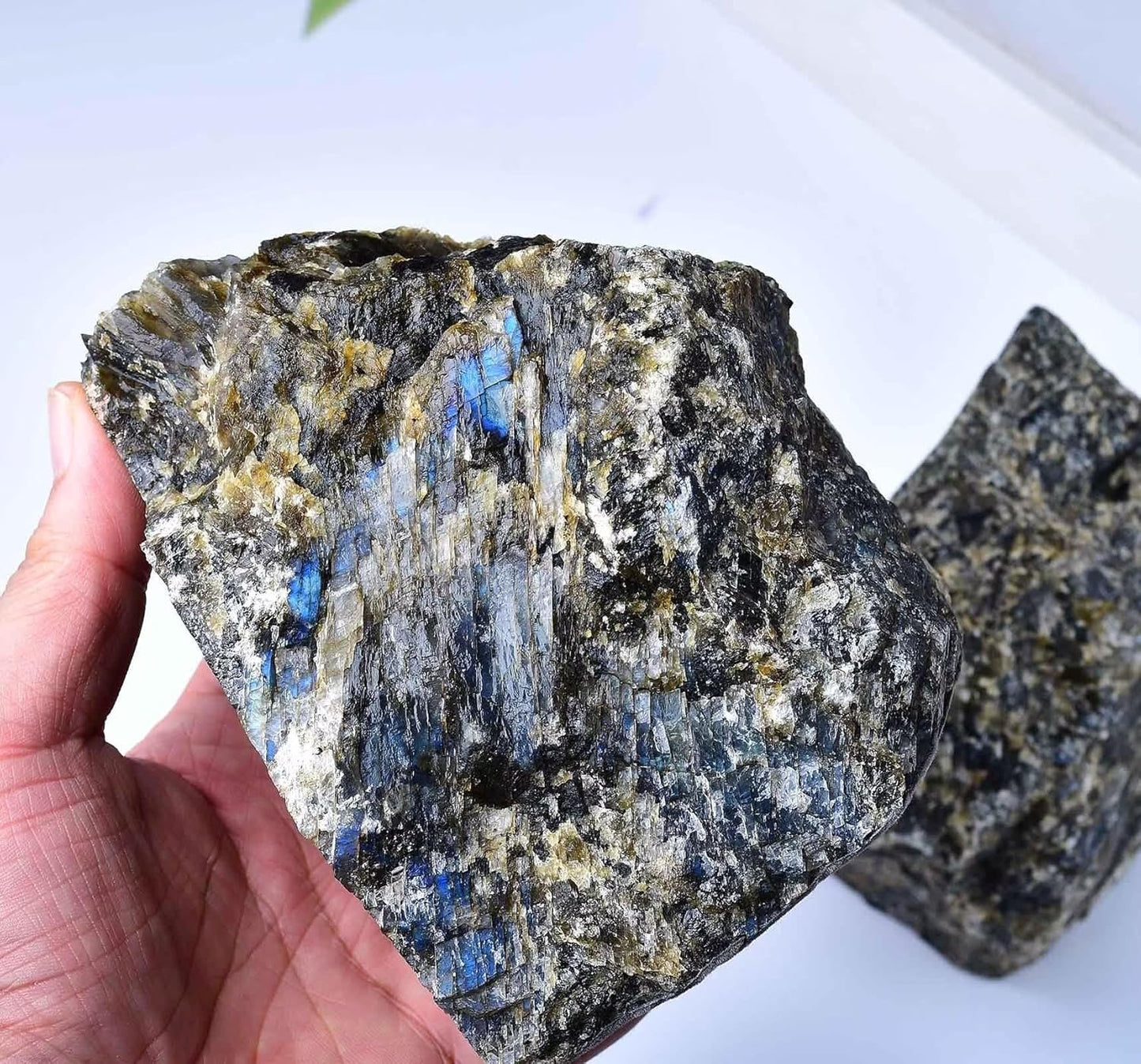 Dluxe Ave. Blue Heavy Duty Crystal Stone/ Book Holders/ Small/ 1 Pair 2-3 Lbs