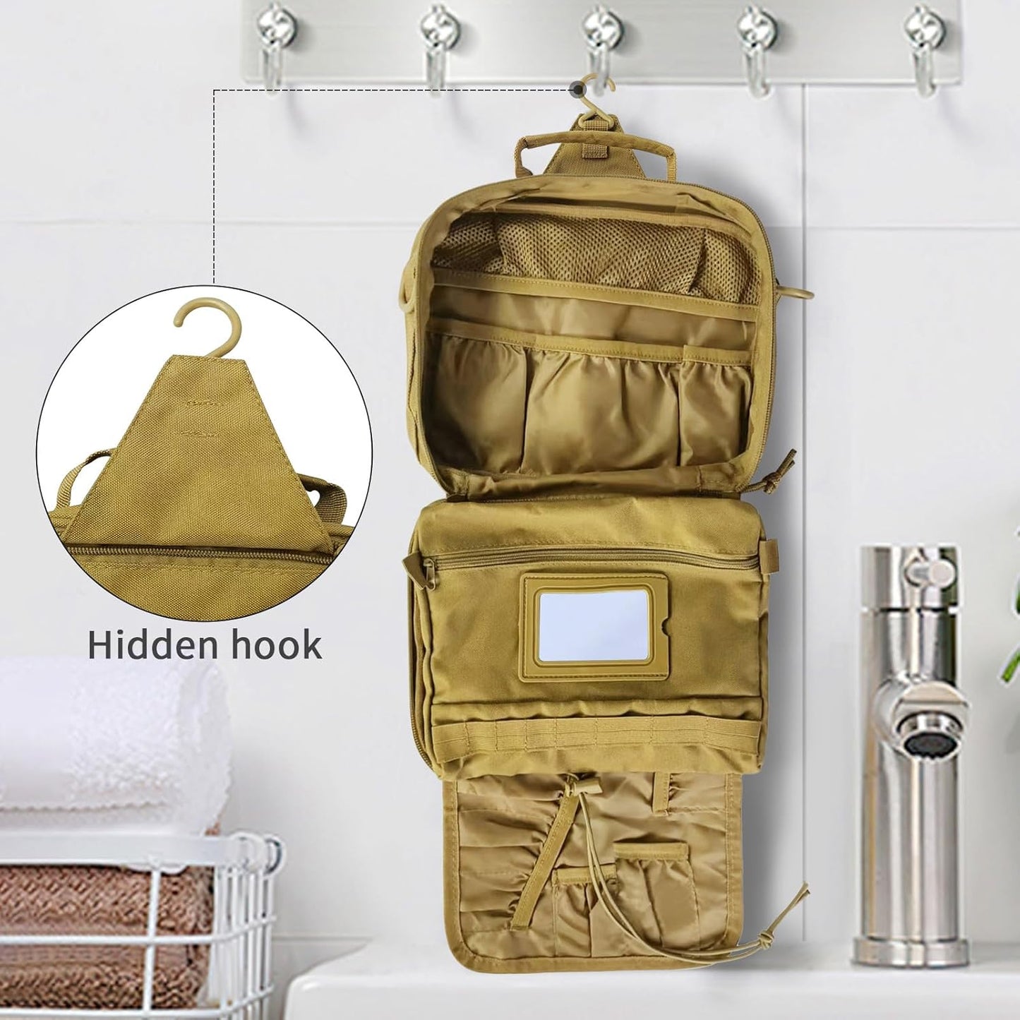 Dluxe Ave. Toiletry Travel Bag / Khaki