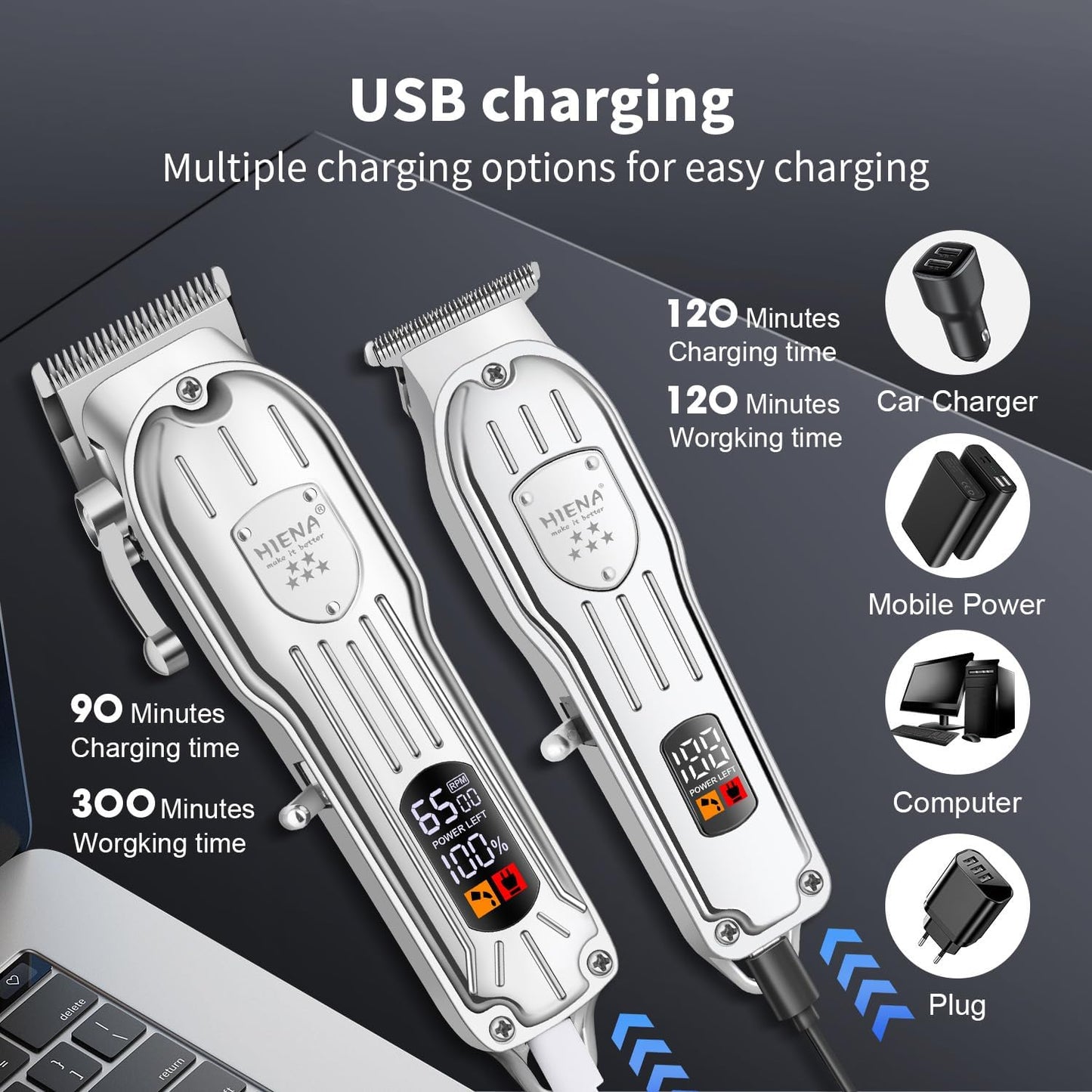 Dluxe Ave.  Professional Hair Clippers/ Rechargeable