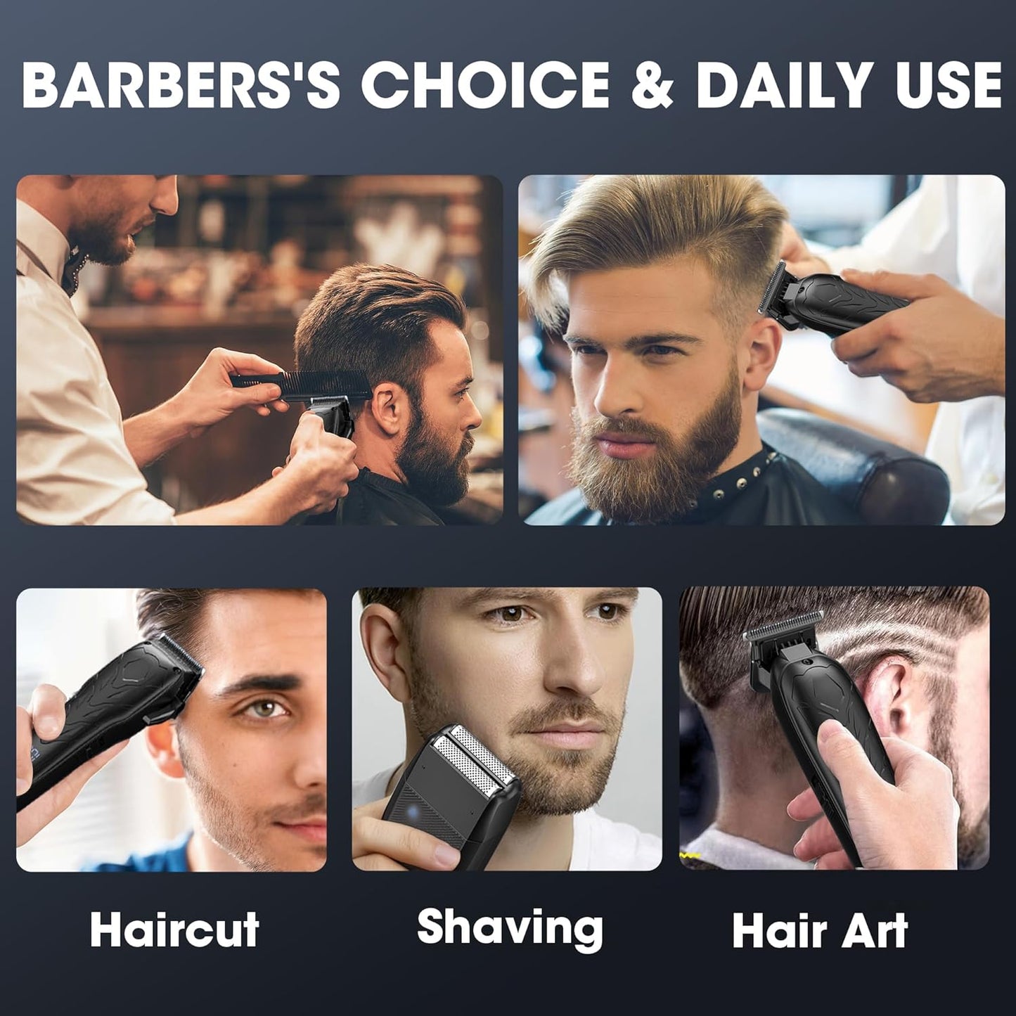 Dluxe Ave. Professional Hair Clippers and Trimmer Set